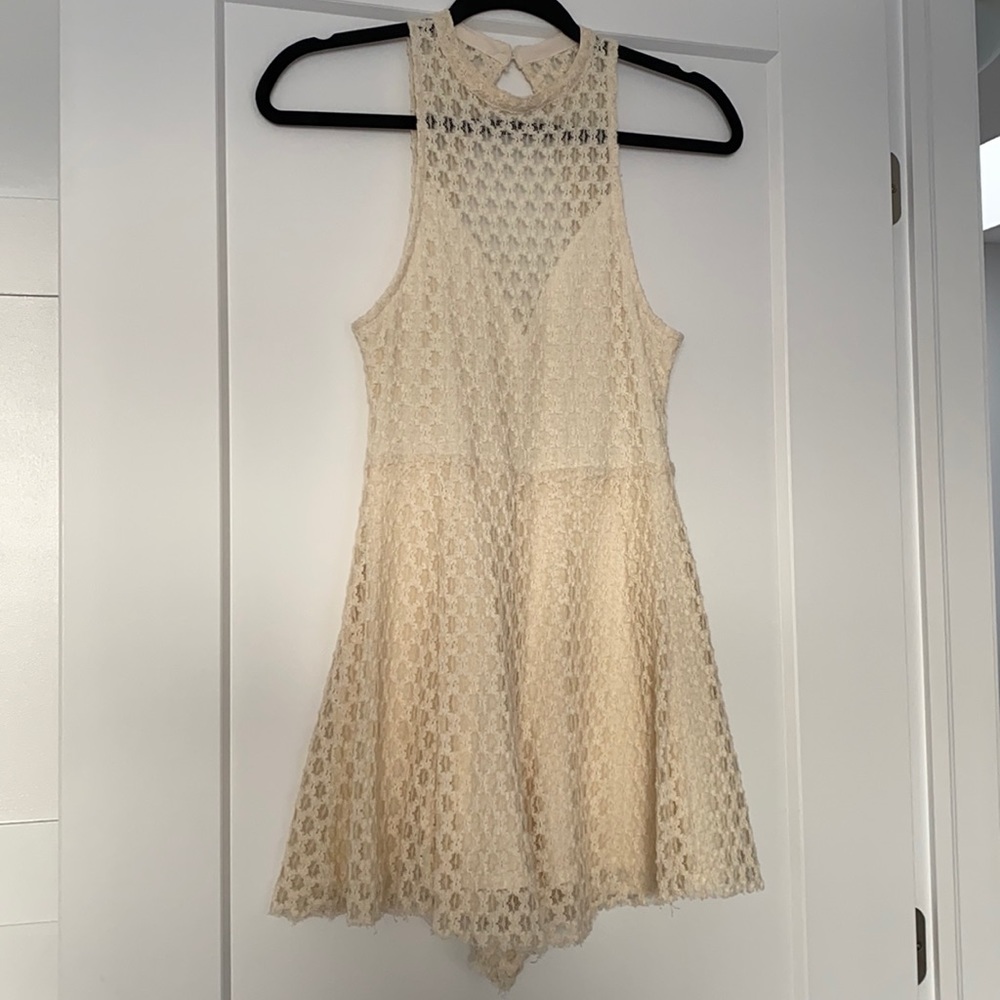 Silence + Noise cream romper NWOT